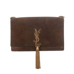 ♥️Saint Laurent Paris Kate Brown Suede Tassel Monogram  ♥️